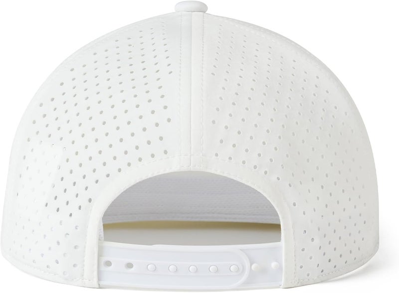 FEINION Men Flat Brim Adjustable Performance Hat Snapback Laser Perforated Baseball Cap - Image 5